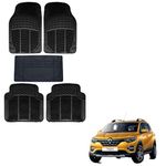 Autokaar Rubber Car Foot Mat for Renault Triber (Set of 5, Black)