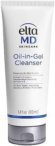 EltaMD Oil-In-Gel Face Cleanser, Gentle Makeup Remover, 3.4 oz