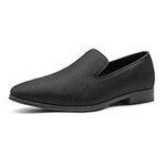 Bruno Marc Men's Loafers Dress Shoes Slip-on Formal Tuxedo Shoes, Black, 8