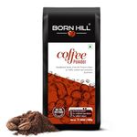 BORN HILL Coffee Powder 500 Gram|Aromatic & Strong Filter Coffee Blend|Perfect For Moka Pots & Coffee Machines|Freshly Roasted & Ground|Medium Roast|0% Chicory, Packet