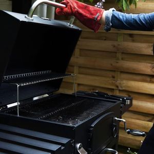CosmoGrill XL Charcoal BBQ Smoker – Portable Grill with Side Tables & Thermometer