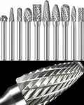 Sworker 10Pcs Carbide Burr Set 1/4 