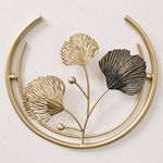 artact Popular Grey Gold Moon With Ginkgo And Wired Leaves Small (250x232mm)
