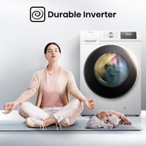 Hisense 10kg Washer Dryer – White, Freestanding Laundry Appliance