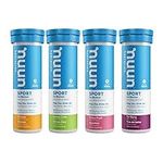 Nuun Sport: Electrolyte Drink Tablets, Box of 4 Tubes (40 servings), Citrus Berry Flavour Mix, Electrolyte Hydration Supplement