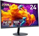 KOORUI 24 inch Curved Monitor, Full