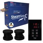 STEAMSPA 10.5kW Steam Sauna Generator Sentry Series 240V Steam Generator with Touch Screen, Steamhead, Built-in Steam Shower Auto Drain, ACU Quickstart Steam Bath Generator (Black)