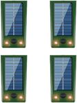 XIAXIA 4x Solar animal Repellent Against Wild Animals Such As Raccoons, Cat,Deer, Foxes, Boars,animal Repellents with red LED Light
