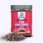 HASANZADE Chia Seeds Organic Raw Unsalted Healthy Weight Loss Snacks Vegan Omega 3 Source Gluten Free Vegan Protein and High Fiber Nuts in a Resealable Bag (18.4 Oz)