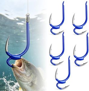 50PCS Classic Double Fishing Hooks,2026 New Open Shank Anti-Escape Fishing Accessories, Hook Angler Gift for Saltwater and Freshwater