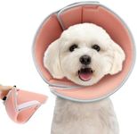 Supet Soft Dog Cone Collar After Surgery, EVA Light Cone with Opening for Dogs to Stop Licking,Comfortable Plastic Elizabethan Collar Alternative, Dog Head Cone Recovery for Large Medium Small Dogs