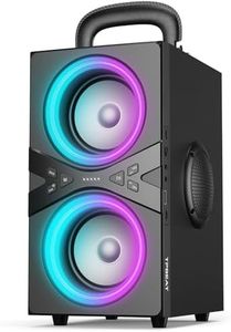 TPBEAT Enceinte Bluetooth Portable Puissante, Party Haut Parleur Bluetooth 80W Peak, Super Basses, avec Lumière LED, Enceinte Bluetooth Stéréo TWS Haut Volume 100 dB, Autonomie de 18 Heures, pour Fête