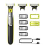 Philips OneBlade 360 Authentic Face & Body Electric Beard Trimmer, Shaver and Body Groomer, 3X 360 Blades, 4X Stubble Comb (1,2,3,5mm), 1x Body Kit, QP2834/31