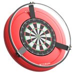 STASUN 360° LED Dartboard Light,Dimmable Dart Board Surround Ring Lighting System,Magnetic Darts Lighting,24W 6500K Professional Darts Light and Accessories for the Whole Board