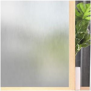 Coavas Window Privacy Film Frosted Glass Window Film UV Blocking Heat Control Static Cling No Glue Removable Decorative Window Tint for Home Glass Door Bathroom Office (Silver 17.5 x 78.7 in)