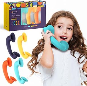 Special Supplies Phone Buddy Auditory Feedback Reading Phones for Classroom, Home Toy Phone Speech Therapy Communication Device for Kids and Adults, Accelerate Reading Fluency W/ 4 Pack Phonic Phones