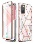 i-Blason Cosmo Series Case for Samsung Galaxy S20+ Plus 5G (2020 Release), Stylish Glitter Protective Bumper Case with Built-in Screen Protector (Marble) - 6.7 inches