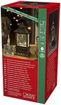 Konstsmide Christmas Lights LED Snow Globe Lantern "Christmas Market and Tree Scene", Water Filled/Water Spinner/Indoor(IP20)/Battery Operated: 3xC 1.5V (excl.)/Christmas Lantern 1 Warm White Diodes