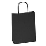 We Can Source It Ltd - Small Paper Party Gift Bags With Matching Coloured Handles - Perfect for kids parties, gifts, presents, shops, market stalls - Choose your quantity and colour (300, Black)