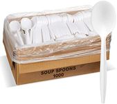 1,000 Plastic Disposable Soup Spoon