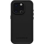 OtterBox iPhone 15 Pro (Only) FRĒ Series Waterproof Case with MagSafe (Designed by LifeProof) - BLACK, waterproof, 60% recycled plastic, sleek and stylish