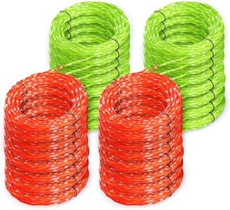 YWTESCH 16 Pack AL2420PD 0.095’’ Replacement Twisted Trimmer Lines Compatible with All EGO 15-Inch String Trimmers, 224 FT Dual Color Pre-Cut Heavy Duty Weed Wacker String for EGO Line Trimmers