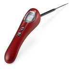 Polder THM-390-39 BBQ Safe-Serve Instant Read Thermometer with Probe and Torch Light, Red