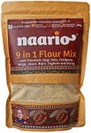 Naario Flour Mix 9-in-1 | Ultra Low carb atta | High Protein | No wheat | Gluten Free | Immunity boosting | Brainfood | Good for heart (8.8 Ounce)