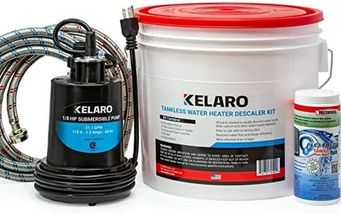 Kelaro Tankless Water Heater Flushing Kit with Rectorseal Calci-Free Descaler