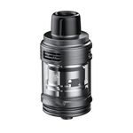 TVDC Uforce-L Tank for Voopoo, Screw Cap Top Fill System, Stainless Steel And Pyrex Glass Construction, Works with the VooPoo Drag 4 Mod Kit, 2ml Cartridge No Nicotine (Gunmetal)