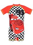 Disney Swimming Costume for Boys | Lightning McQueen Cars One Piece Boys Swimsuit | Orange 4-5 Years