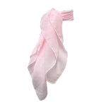 Hip Hop 50s Shop 1950s Chiffon Scarf, Vintage Ascot, Retro Hair Tie for Women and Children, Light Pink, One Size