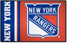 FANMATS 19271 New York Rangers Uniform Starter Rug, Team Color, 19"x30"