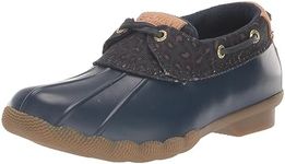 Sperry Mens Shoes Women's Casual Rain Boot, NAVY ANIMAL, 7.5