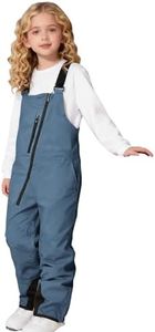 VOGFFR Snow Suit for Kids,Snow Bibs Kids Waterproof Insulated Ski Bib Girls Boys Snowboarding Overalls Athletic Pants with Multi Pockets