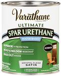 Premium Wood Finish for Outdoor, Water-Based in Satin Clear, 946 mL(Packaging May Vary)