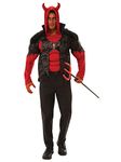 Bristol Novelty 301589XL000 Mens Devil Adult Fancy Dress, Red, Black, XL