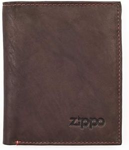 Zippo Leather, Vertical Wallet Coin Pouch, 12 cm, Brown