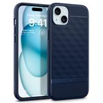 CASEOLOGY by Spigen Parallax Mag Back Cover Case Compatible with iPhone 15 Case (TPU and Polycarbonate | Midnight Blue)