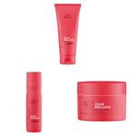 Wella Professionals INVIGO COLOR BRILLIANCE Conditioner for coarse hair 200ml, Mask for fine/normal hair 150ml and Shampoo for fine/normal hair 250ml Combo