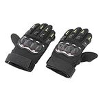 Hellery Longboard Slide Gloves Skateboard Gloves Foam Protector Downhill Longboarding Skate Gloves with Slider Puck - Black