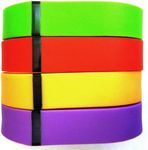Set Large L 1pc Orange 1pc Violet 1pc Red (Tangerine) 1pc Green Replacement Bands for Fitbit FLEX Only With Clasps /No tracker/ Wireless Activity Bracelet Sport Wristband Fit Bit Flex Bracelet Sport Arm Band Clasp Armband