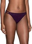 Vanity Fair Women's Illumination String Bikini Panty 18108, Sangria, X-Large/8