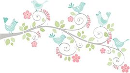 WallPops WPK1372 Pretty Tweet Wall Art Decal Kit