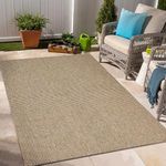 EARTHALL Boho Area Rug 4x6 Ft Washable Rugs for Entryway Natural Braided Throw Rugs with Rubber Backing, Bedroom Rugs, Cotton Entry Rug, Woven Floor Carpet for Bedroom Dining Room Living Room