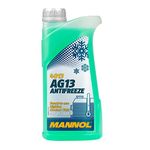 MANNOL 4013 AG13 Antifreeze | Ready to USE | HIGHTEC COOLANT Fluid | -40°С / 125°С | Green | Year-Round use | Reliable Protection | Prevents Corrosion | Deposits | Imported from Germany 1 Litre