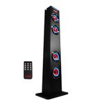 Floorstanding Hi-Fi Speakers SUMVISION Psyc Torre XL Wireless Bluetooth 5.0 Speaker Wood Chassis iPad Phone Stand Radio Tower Remote Control USB AUX for TV Home Cinema (UK DESIGN FREE UK TECH SUPPORT)