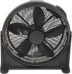 Prem-i-air Black 20 Inch (51 cm) Powerful Cooling High Velocity Floor or Wall Mountable Air Circulator Fan with 3 Airflow Speed Settings, Quiet Operation For Use in Homes and Offices.