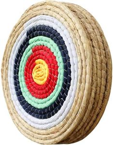 Swatlo Archery Targets for Backyard 20 Inch Traditional Hand-Made Round Straw Archery Target Bow & Arrow Target for Archery Practice (5 Layer Green)