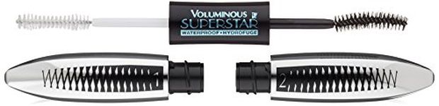 L'Oreal Paris Superstar Mascara Waterproof Blackest Black, 12 Milliliters